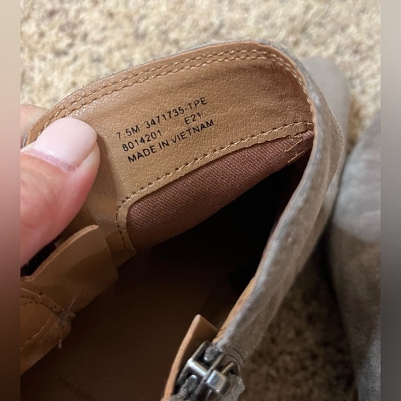 FRYE Judith bootie Double zip Suede Sz 7.5 - Picture 8 of 9